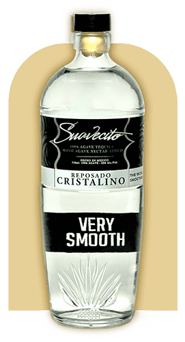 Bottle of Suavecito Tequila Cristalino